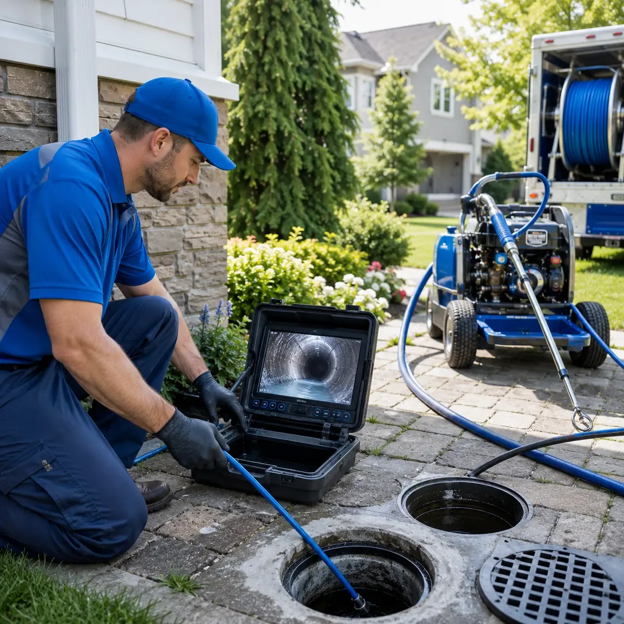 Outdoor drain cleaning professionals serving Florham Park, NJ